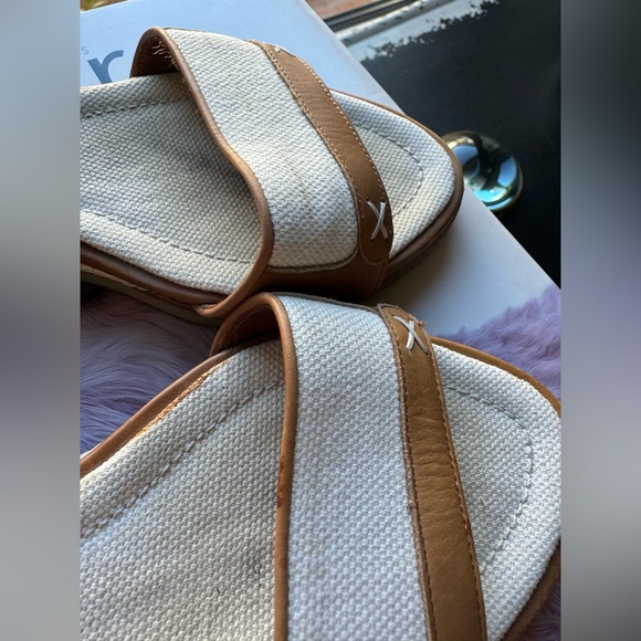 Chanel Cavas & Leather Sandals - Picture 6 of 11